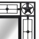 Sonata Градинско стенно огледало, правоъгълно, 50x80 см, черно -