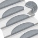 Sonata 15 бр стелки за стълбища, светлосиви, 56x17x3 см -