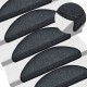 Sonata 15 бр стелки за стълбища, антрацит, 65x24x4 см -