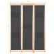 Sonata Параван за стая, 3 панела, сив, 120x170x4 cм, текстил - Sonata Параван за стая, 3 панела, сив, 120x170x4 cм, текстил -
