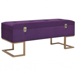 Sonata Пейка с отделение за съхранение, 105 см, лилаво кадифе - Мека мебел