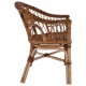 Sonata Градински столове, 6 бр, естествен ратан, кафяви -