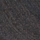 Sonata Ръчно тъкан килим от юта, кръгъл, 120 см, тъмносив -