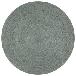 Sonata Ръчно тъкан килим от юта, кръгъл, 90 см, маслиненозелен - Дневна