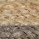 Sonata Ръчно тъкан килим от юта, сив кант, 120 см - Sonata Ръчно тъкан килим от юта, сив кант, 120 см -