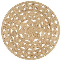 Sonata Ръчно плетен килим от юта, 120 см - Дневна