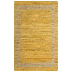 Sonata Ръчно тъкан килим от юта, жълт, 80x160 см - Килими и Подови настилки