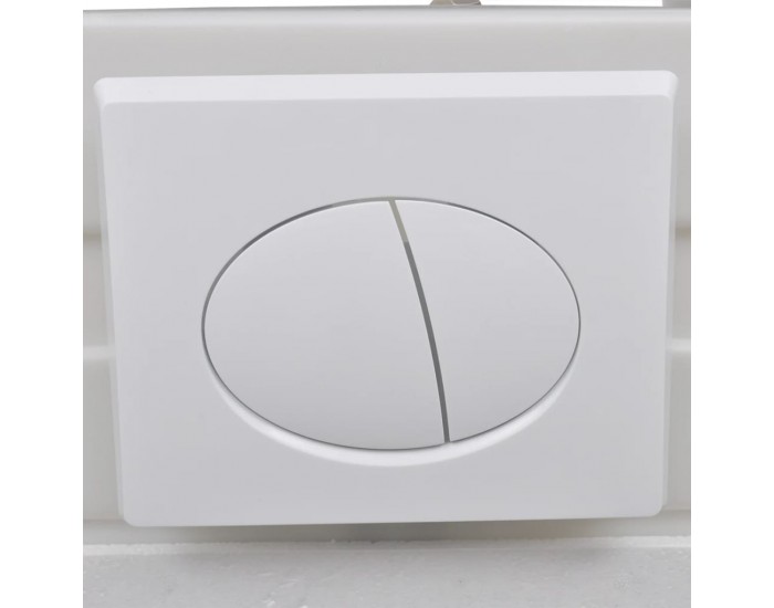 Sonata Окачена тоалетна чиния, със скрито казанче, керамична, бяла -