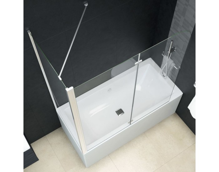 Sonata Душ параван хармоника, ESG стъкло, 120x68x140 см -