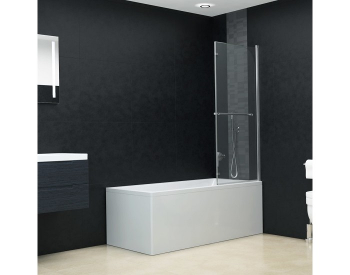 Sonata Сгъваем душ параван, 2 панела, ESG стъкло, 95x140 см -