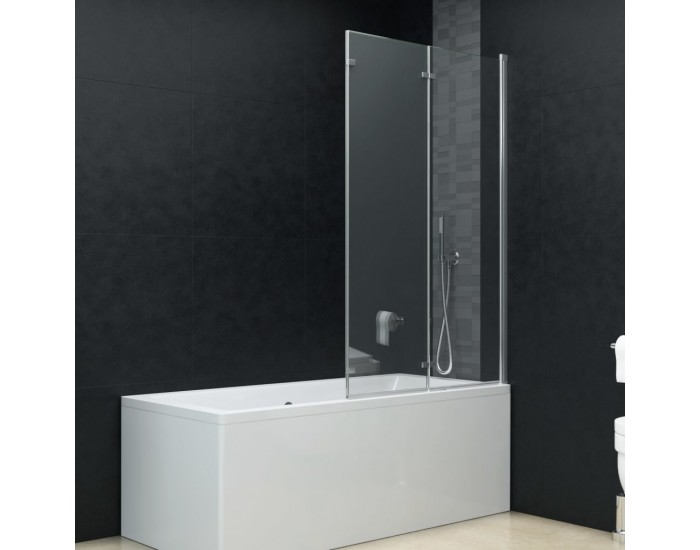 Sonata Сгъваем душ параван, 3 панела, ESG стъкло, 130x138 см -