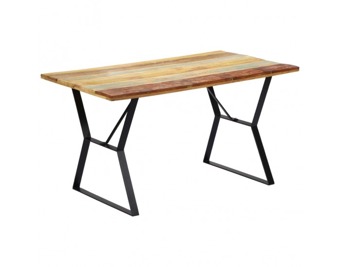 Sonata H Трапезна маса, 140x80x76 cм, регенерирано дърво масив