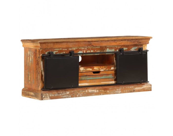 Sonata ТВ шкаф, 110x30x45 cм, регенерирано дърво масив -