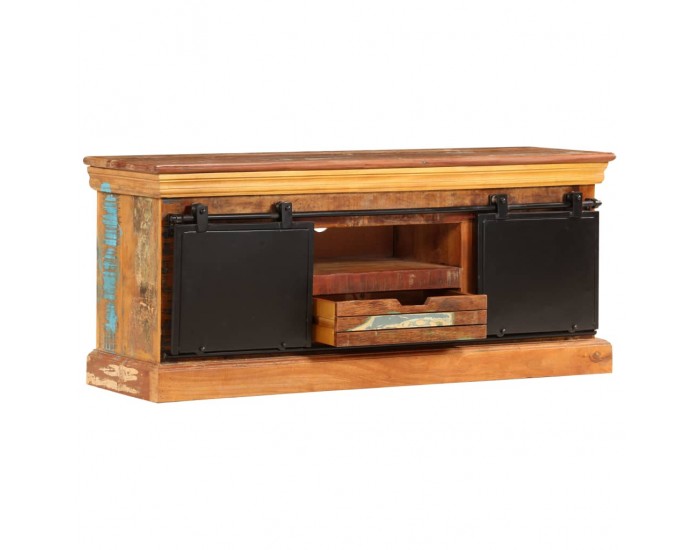 Sonata ТВ шкаф, 110x30x45 cм, регенерирано дърво масив -