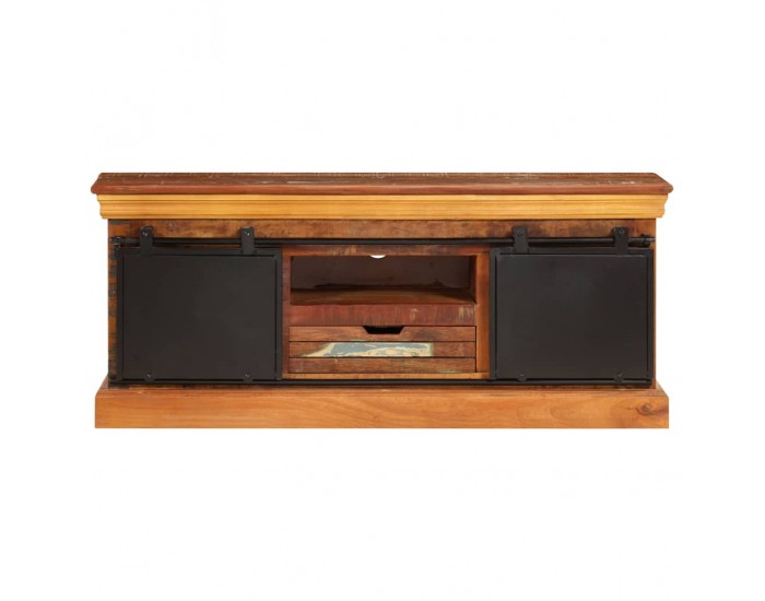 Sonata ТВ шкаф, 110x30x45 cм, регенерирано дърво масив -