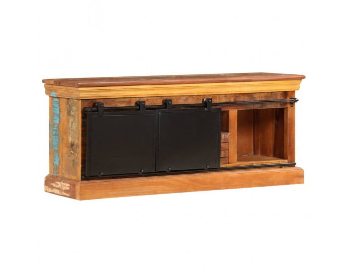 Sonata ТВ шкаф, 110x30x45 cм, регенерирано дърво масив -