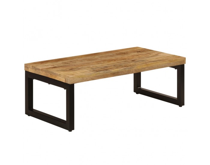 Sonata H Маса за кафе, 100x50x35 см, мангово дърво масив и стомана