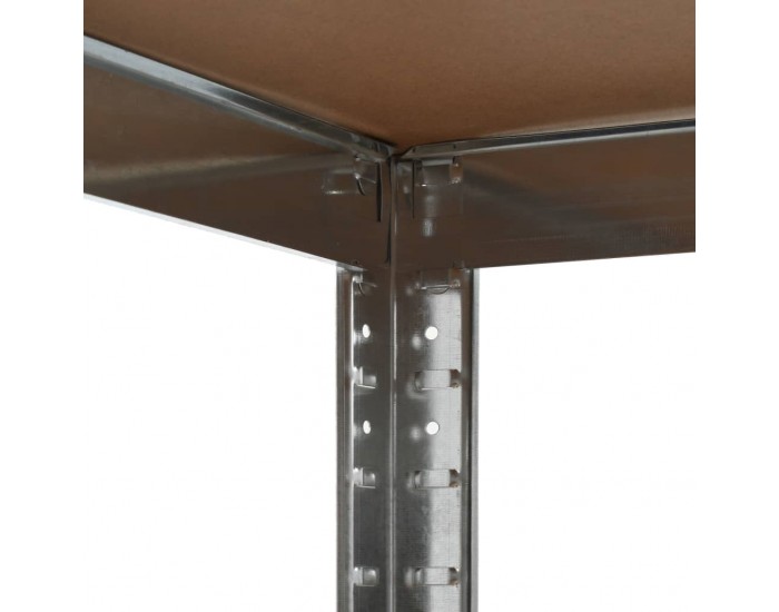 Sonata Стелаж за съхранение, сребрист, 75x75x180 см, стомана и МДФ - Sonata Стелаж за съхранение, сребрист, 75x75x180 см, стомана и МДФ -