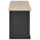 Sonata ТВ шкаф, черен, 90x30x40 cм, дърво -