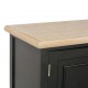 Sonata ТВ шкаф, черен, 90x30x40 cм, дърво -