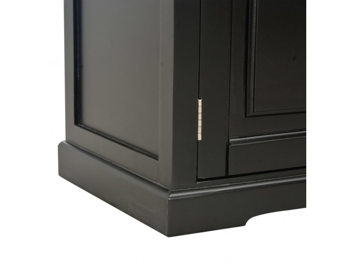 Sonata ТВ шкаф, черен, 120x30x40 cм, дърво -