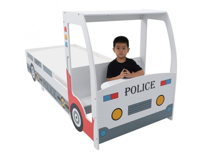 Sonata Детско легло полицейска кола с бюро, 90x200 cм -