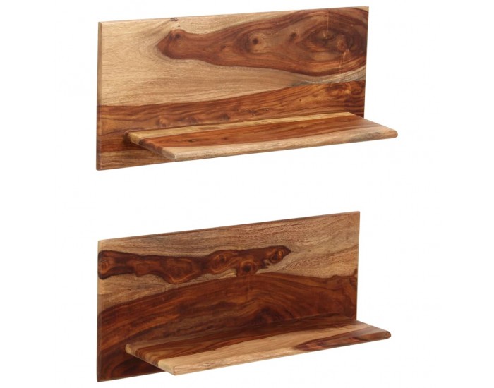 Sonata Рафтове за стена, 2 бр, 58x26x20 см, шишам масив -