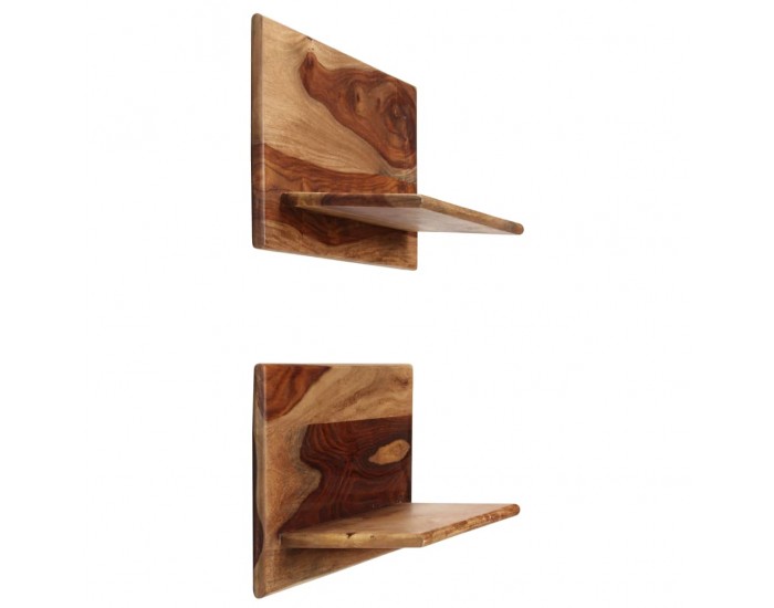 Sonata Рафтове за стена, 2 бр, 58x26x20 см, шишам масив -