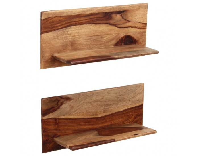 Sonata Рафтове за стена, 2 бр, 58x26x20 см, шишам масив -