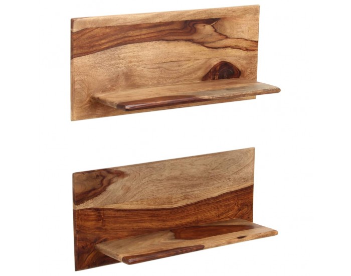 Sonata Рафтове за стена, 2 бр, 58x26x20 см, шишам масив -