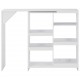 Sonata Бар маса с подвижен рафт, бяла, 138x40x120 см -