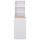 Sonata Бар маса с шкаф, бяла, 115x59x200 см -