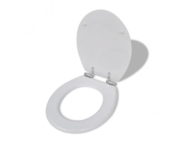 Sonata Тоалетни седалки с плавно затваряне, 2 бр, МДФ, бели -