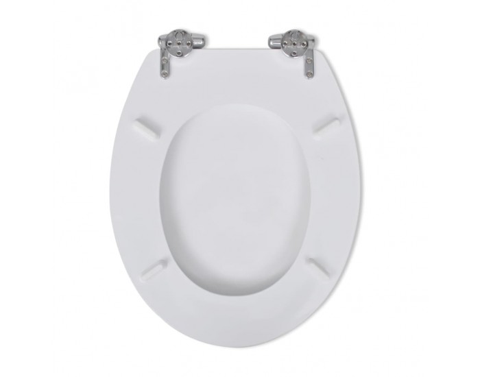 Sonata Тоалетни седалки с плавно затваряне, 2 бр, МДФ, бели -