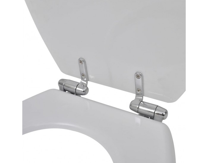 Sonata Тоалетни седалки с плавно затваряне, 2 бр, МДФ, бели -