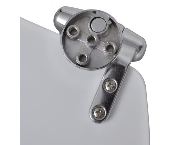 Sonata Тоалетни седалки с плавно затваряне, 2 бр, МДФ, бели -