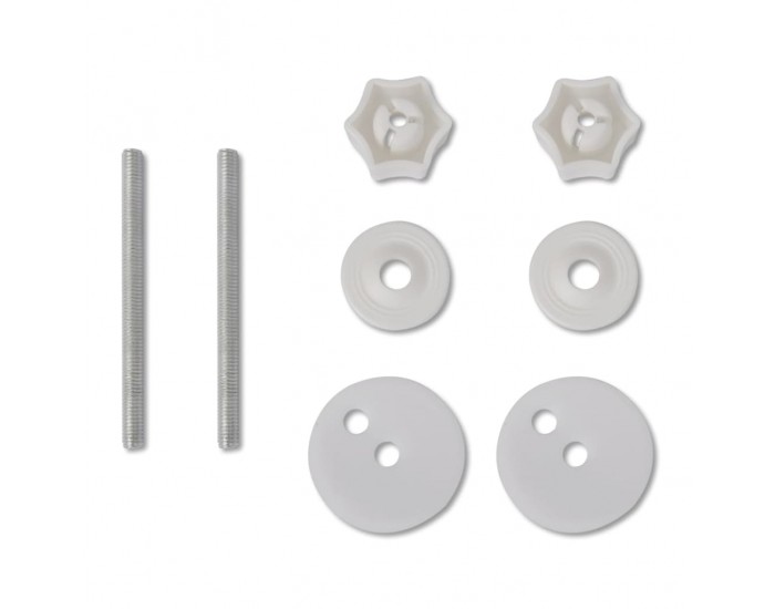 Sonata Тоалетни седалки с плавно затваряне, 2 бр, МДФ, бели -