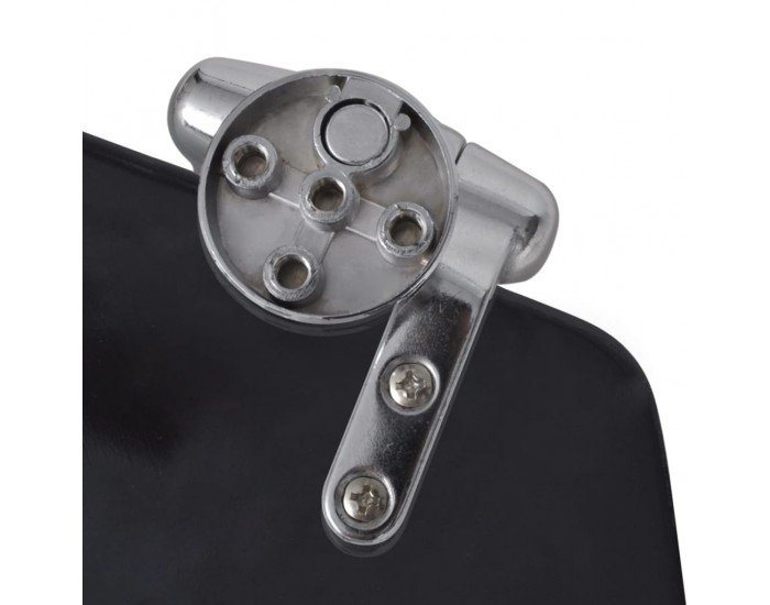 Sonata Тоалетни седалки с плавно затваряне, 2 бр, МДФ, черни -