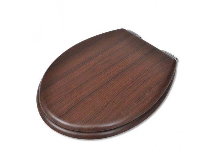 Sonata Тоалетни седалки с плавно затваряне, 2 бр, МДФ, кафяви -