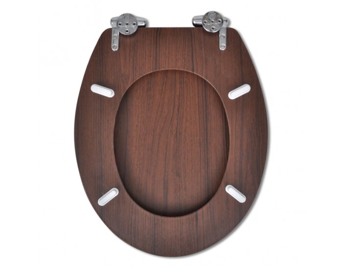 Sonata Тоалетни седалки с плавно затваряне, 2 бр, МДФ, кафяви -