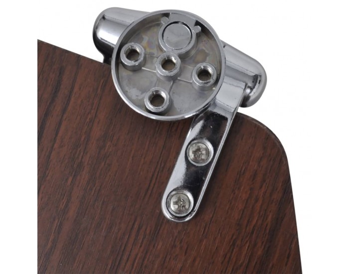 Sonata Тоалетни седалки с плавно затваряне, 2 бр, МДФ, кафяви -