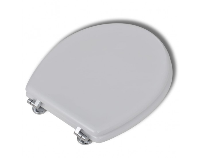 Sonata Тоалетни седалки с нормално затваряне, 2 бр, МДФ, бели -