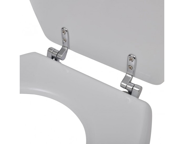 Sonata Тоалетни седалки с нормално затваряне, 2 бр, МДФ, бели -