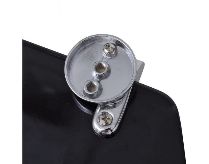 Sonata Тоалетни седалки с нормално затваряне, 2 бр, МДФ, черни -