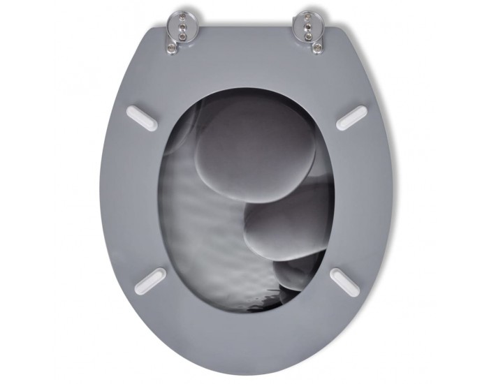 Sonata Тоалетни седалки с нормално затваряне, 2 бр, МДФ, камъни -