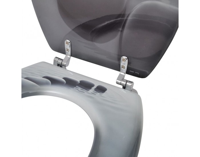 Sonata Тоалетни седалки с нормално затваряне, 2 бр, МДФ, камъни -