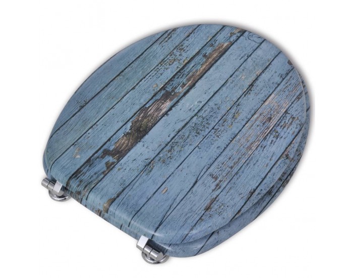 Sonata Тоалетни седалки с нормално затваряне, 2 бр, МДФ, старо дърво -