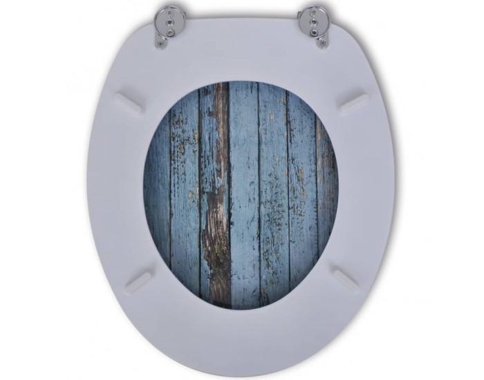 Sonata Тоалетни седалки с нормално затваряне, 2 бр, МДФ, старо дърво -
