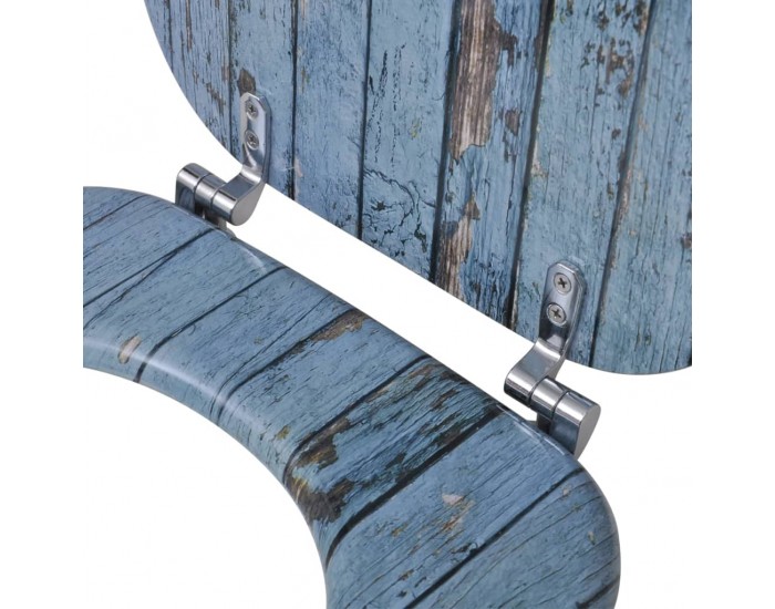 Sonata Тоалетни седалки с нормално затваряне, 2 бр, МДФ, старо дърво -