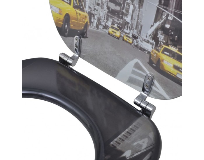 Sonata Тоалетни седалки с нормално затваряне, 2 бр, МДФ, Ню Йорк -